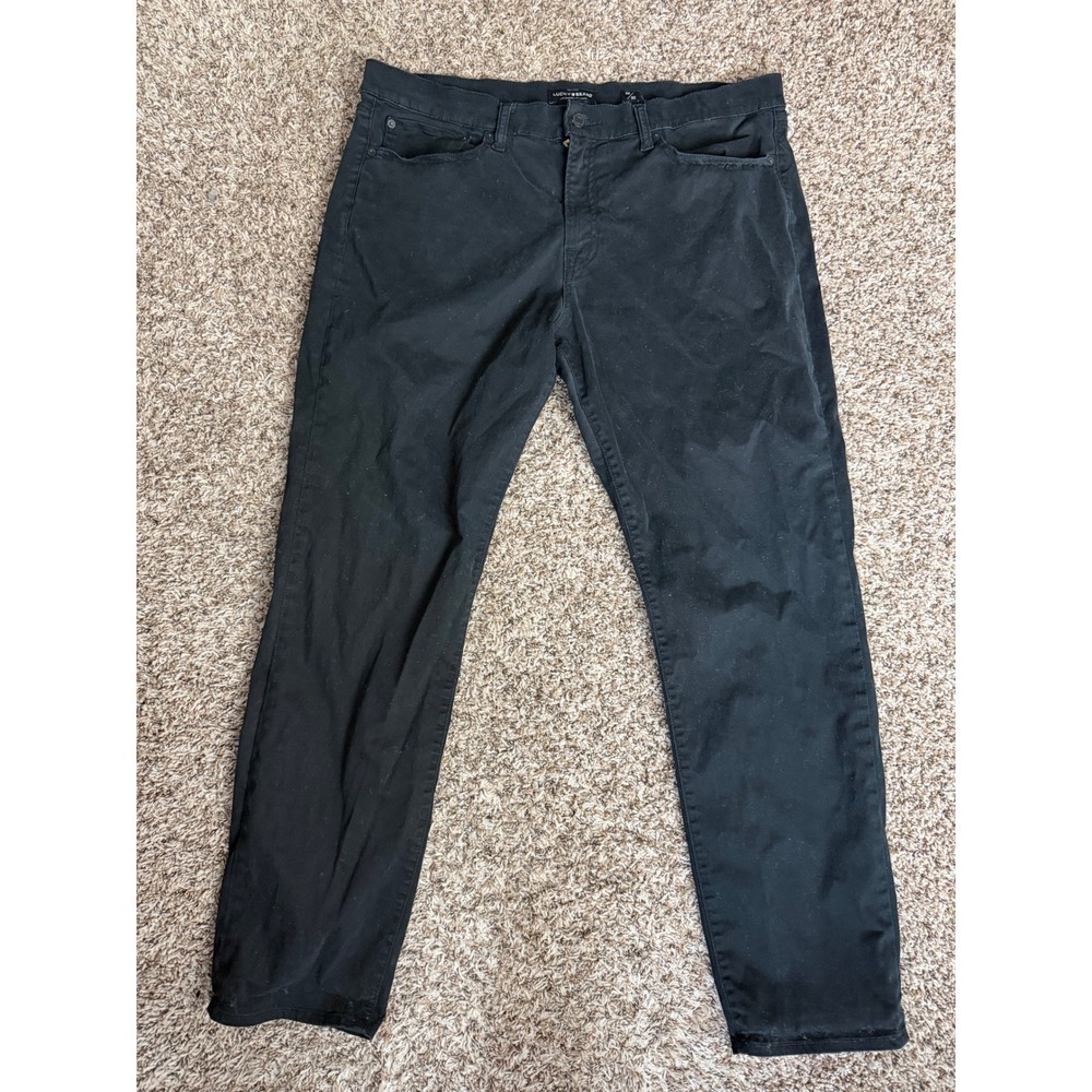 Lucky Brand 121 Slim Black Jeans Men Size 38x32